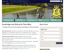 Tablet Screenshot of oxbridgetours.com